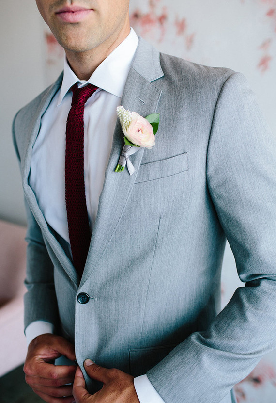 Floral wedding party ideas with The Black Tux