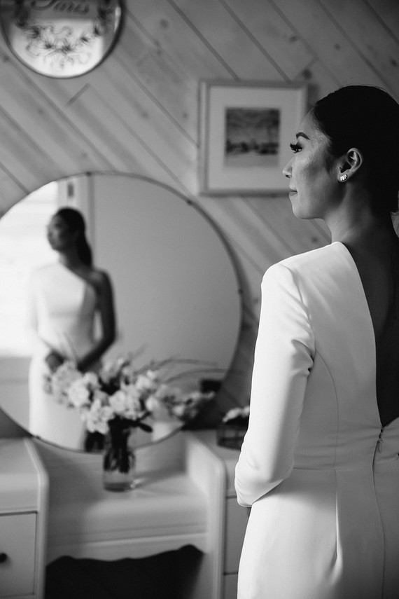 Moody minimalist spring wedding at The Ruby Street in Los Angeles