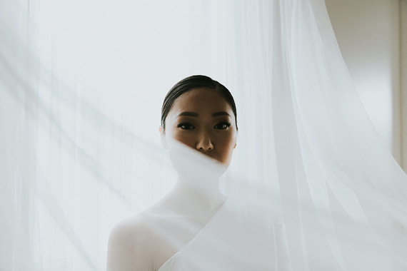 Moody minimalist spring wedding at The Ruby Street in Los Angeles