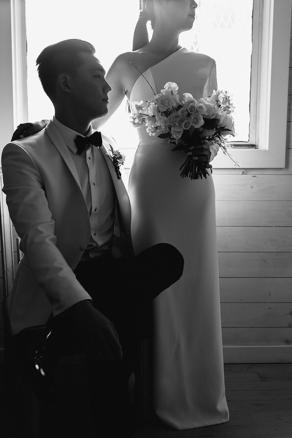 Moody minimalist spring wedding at The Ruby Street in Los Angeles