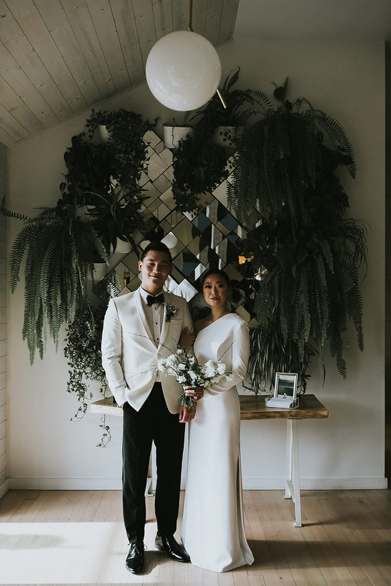 Moody minimalist spring wedding at The Ruby Street in Los Angeles