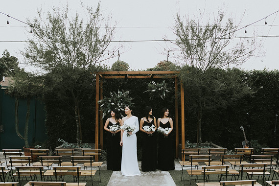 Moody minimalist spring wedding at The Ruby Street in Los Angeles