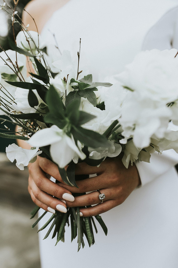 Moody minimalist spring wedding at The Ruby Street in Los Angeles