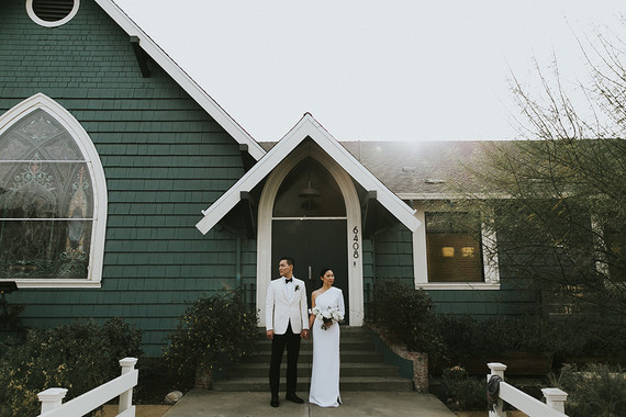 Moody minimalist spring wedding at The Ruby Street in Los Angeles