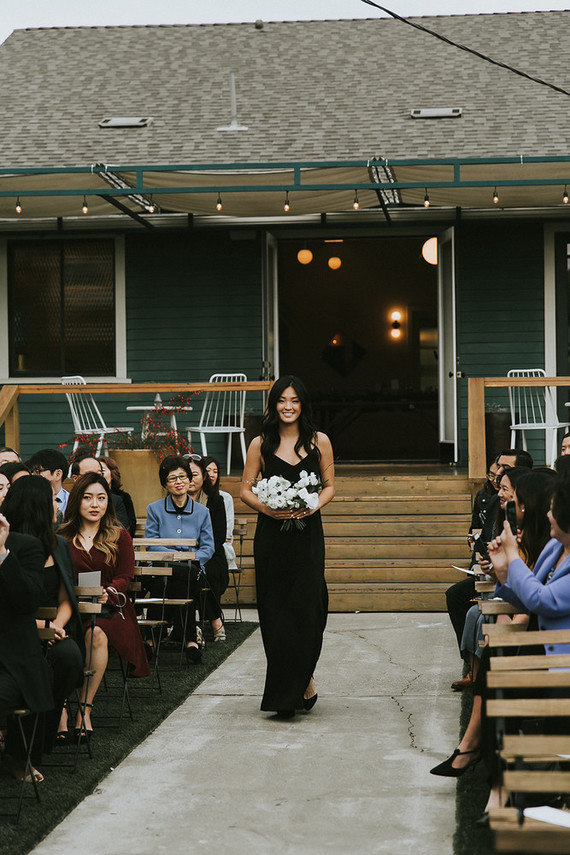 Moody minimalist spring wedding at The Ruby Street in Los Angeles