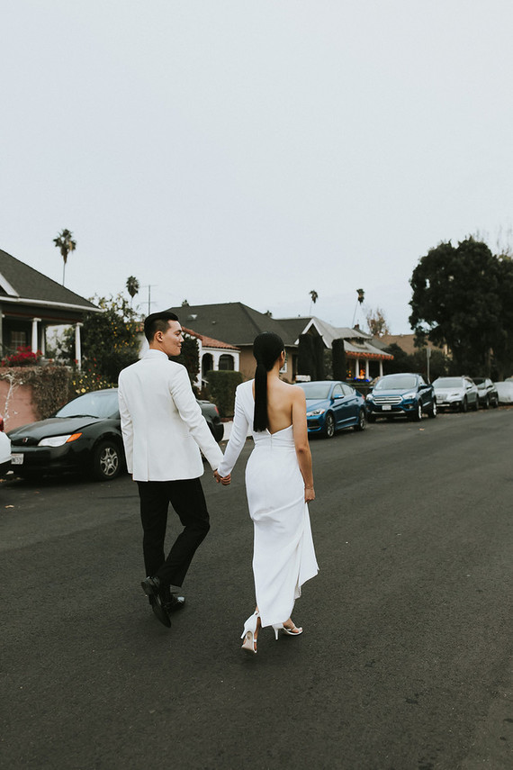 Moody minimalist spring wedding at The Ruby Street in Los Angeles