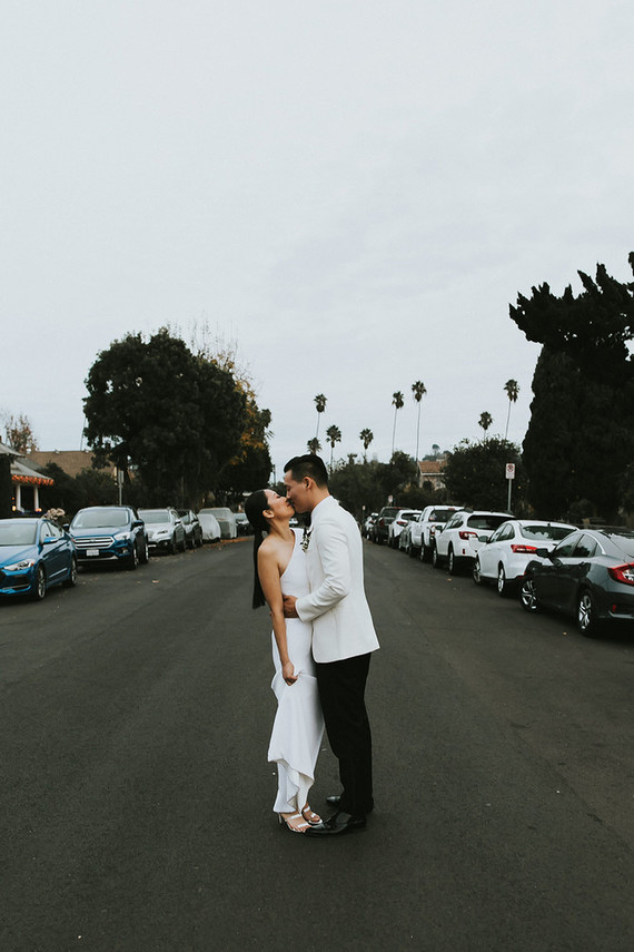 Moody minimalist spring wedding at The Ruby Street in Los Angeles