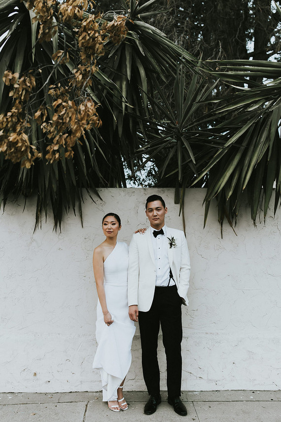 Moody minimalist spring wedding at The Ruby Street in Los Angeles