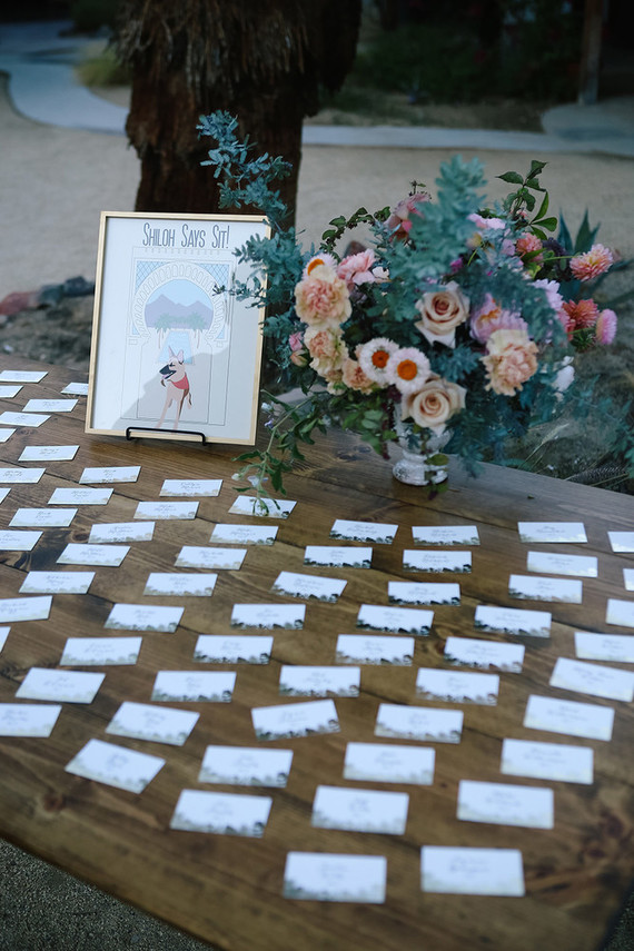 A ring designer's Palm Springs wedding at Korakia Inspiration