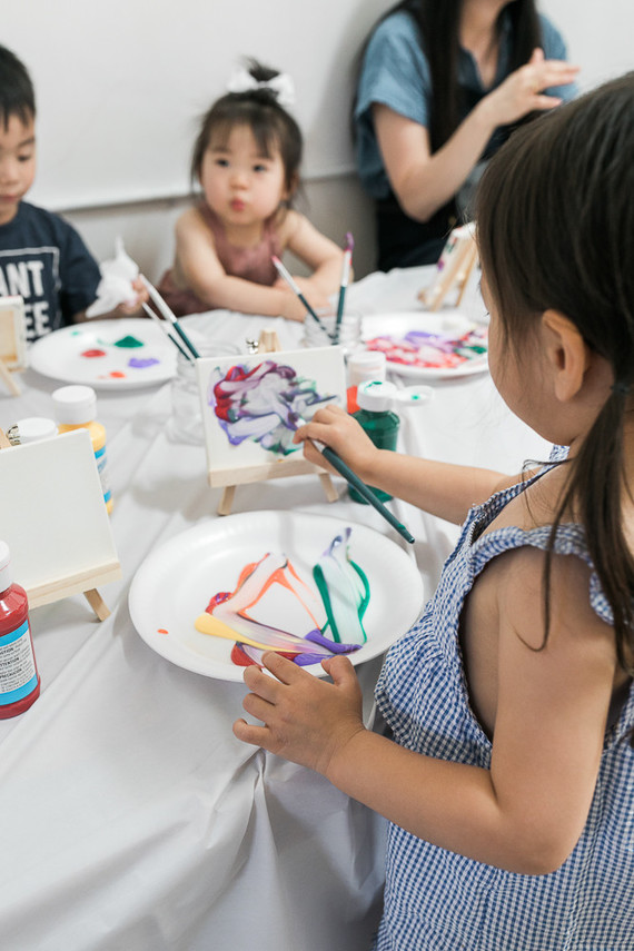 Art gallery third birthday Inspiration
