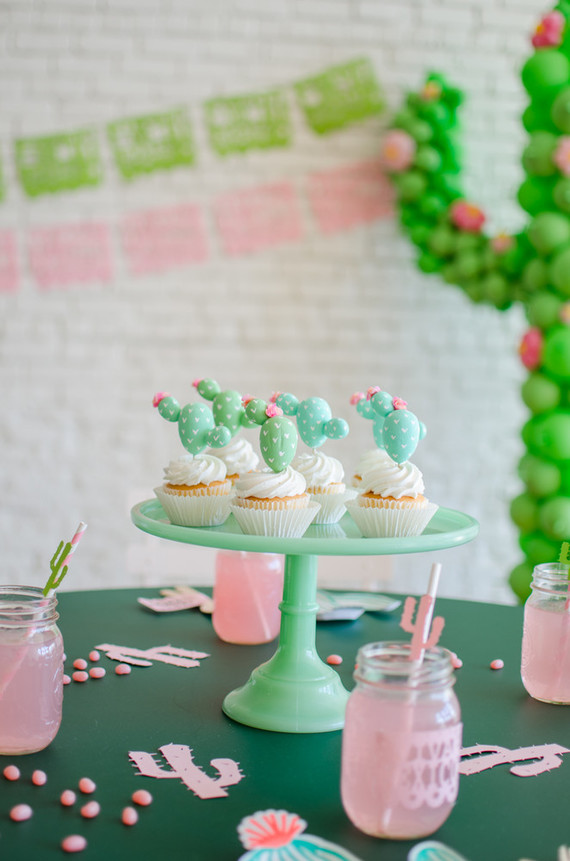 Cactus themed cinco de mayo party on 100 Layer Cakelet