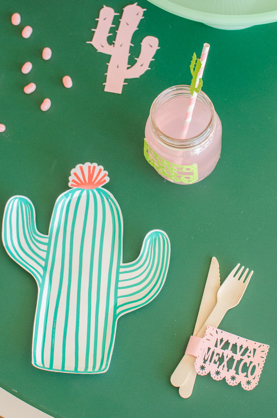 Cactus themed cinco de mayo party on 100 Layer Cakelet Inspiration