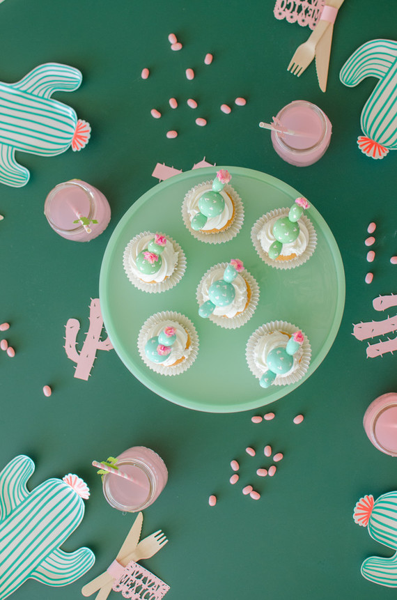 Cactus themed cinco de mayo party on 100 Layer Cakelet Inspiration