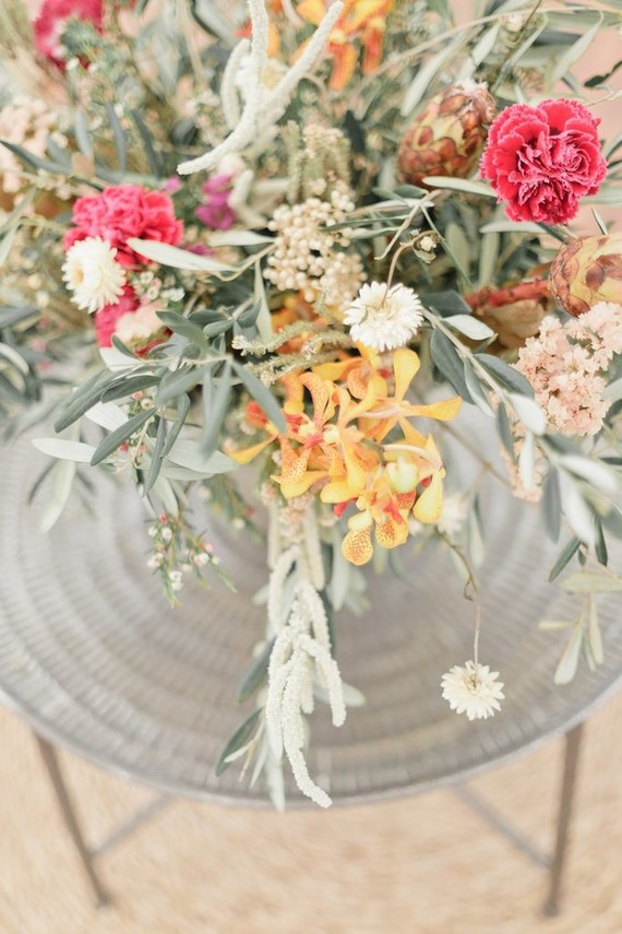 Cactus rose desert inspired Moroccan baby shower in France