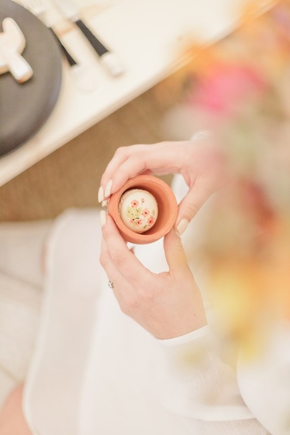 Cactus rose desert inspired Moroccan baby shower in France