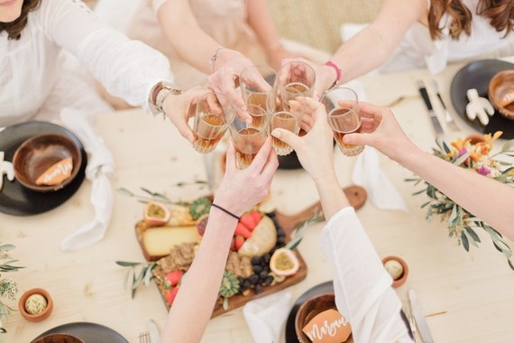 Cactus rose desert inspired Moroccan baby shower in France