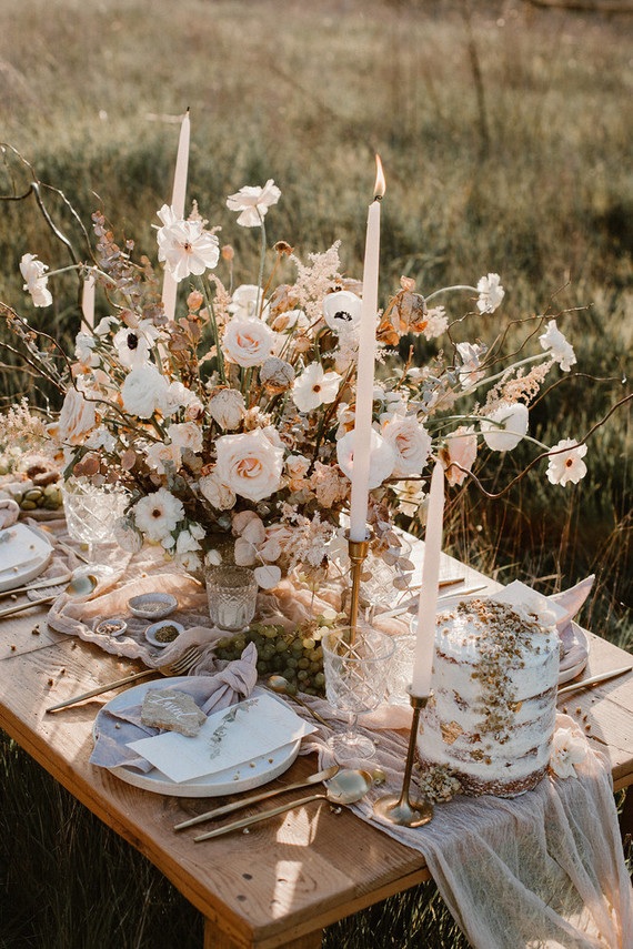 Earthy bohemian picnic ideas for summer on 100 Layer Cake