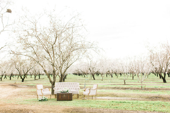 Romantic pastel spring blossom estate wedding