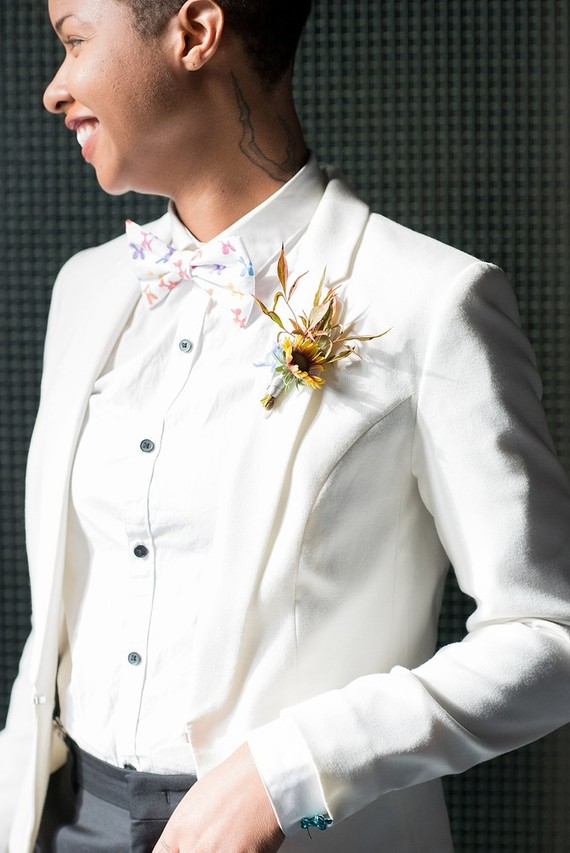 Pop Art inspired LGBTQ wedding editorial at The Green Building in NYC