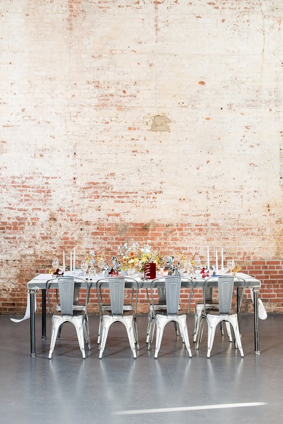 Pop Art inspired LGBTQ wedding editorial at The Green Building in NYC