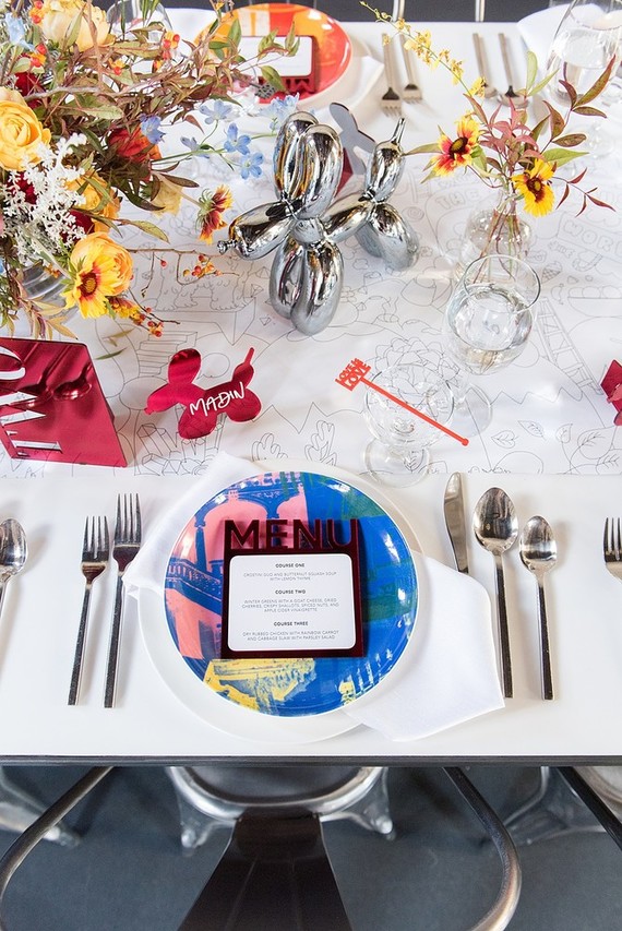 Pop Art inspired LGBTQ wedding editorial at The Green Building in NYC
