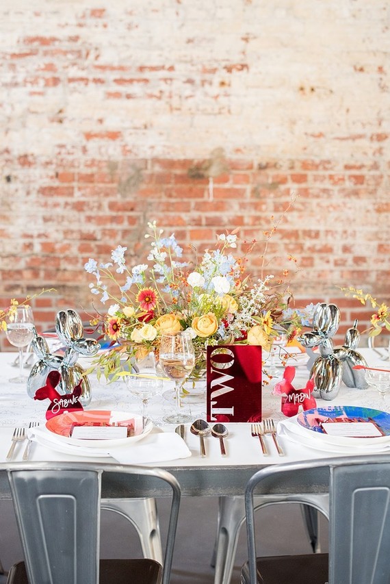 Pop Art inspired LGBTQ wedding editorial at The Green Building in NYC Inspiration