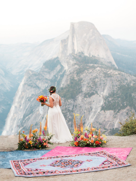 Colorful Yosemite elopement and picnic Inspiration