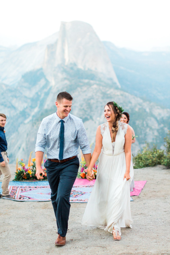 Colorful Yosemite elopement and picnic Inspiration