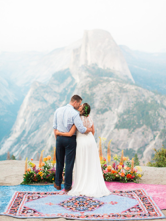 Colorful Yosemite elopement and picnic Inspiration
