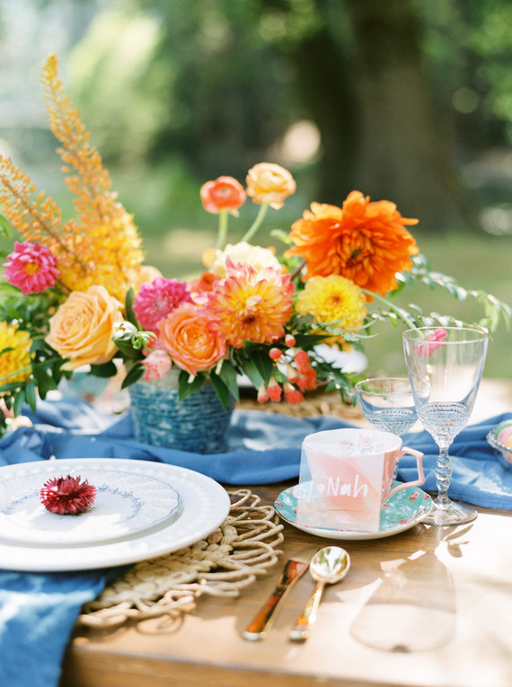 Colorful Yosemite elopement and picnic Inspiration