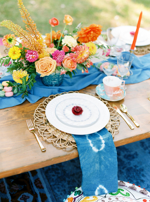 Colorful Yosemite elopement and picnic Inspiration