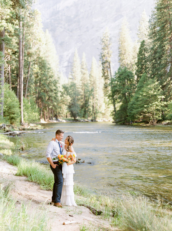 Colorful Yosemite elopement and picnic Inspiration