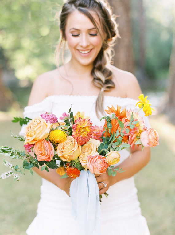 Colorful Yosemite elopement and picnic Inspiration