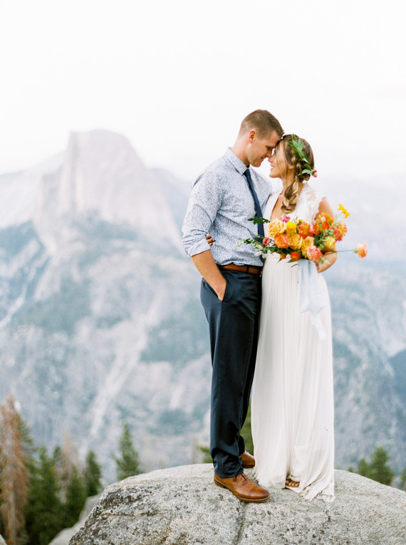 Colorful Yosemite elopement and picnic Inspiration