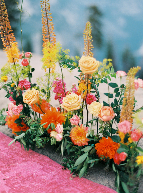 Colorful Yosemite elopement and picnic Inspiration