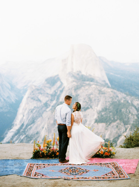 Colorful Yosemite elopement and picnic Inspiration