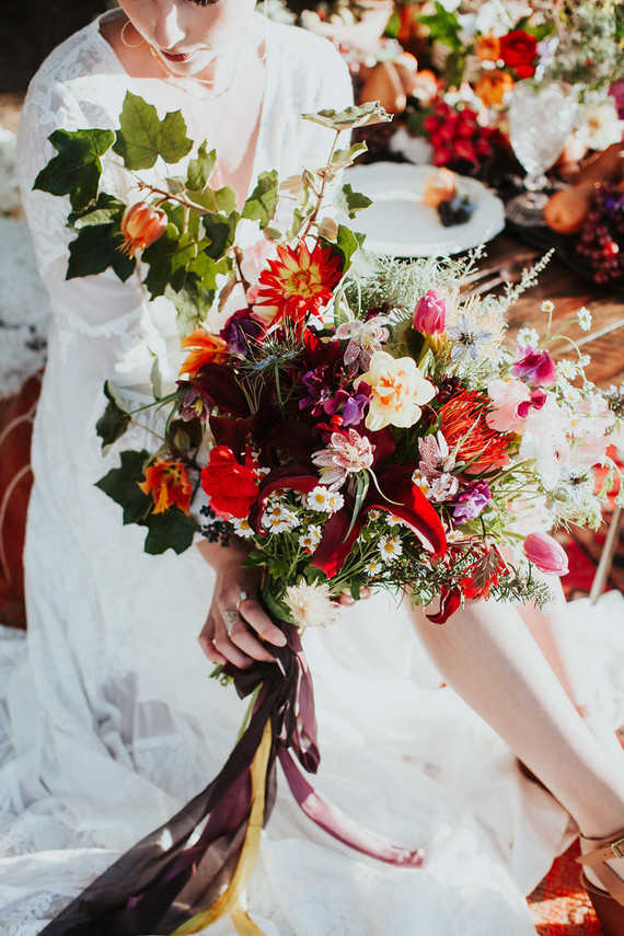 Bright floral nomadic wedding inspiration in Edna Valley