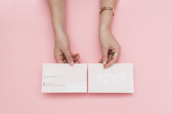 Modern French pink and blush bridal shower