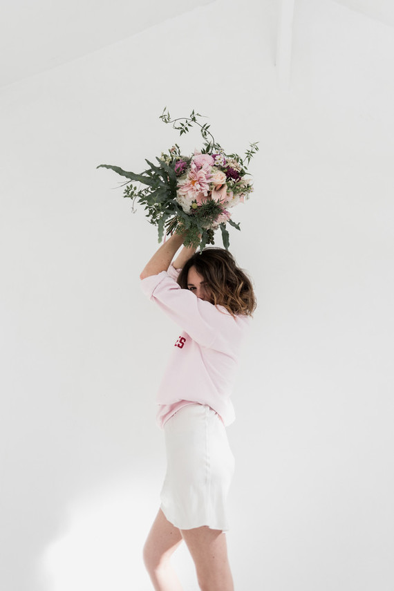 Modern French pink and blush bridal shower