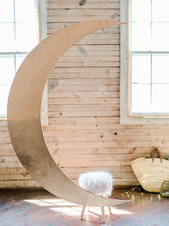 Feminine moon & stars baby shower on 100 Layer Cakelet