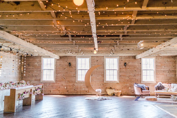 Feminine moon & stars baby shower on 100 Layer Cakelet