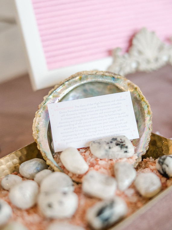 Feminine moon & stars baby shower on 100 Layer Cakelet Inspiration