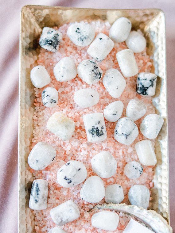 Feminine moon & stars baby shower on 100 Layer Cakelet Inspiration
