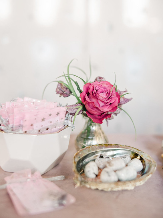 Feminine moon & stars baby shower on 100 Layer Cakelet Inspiration