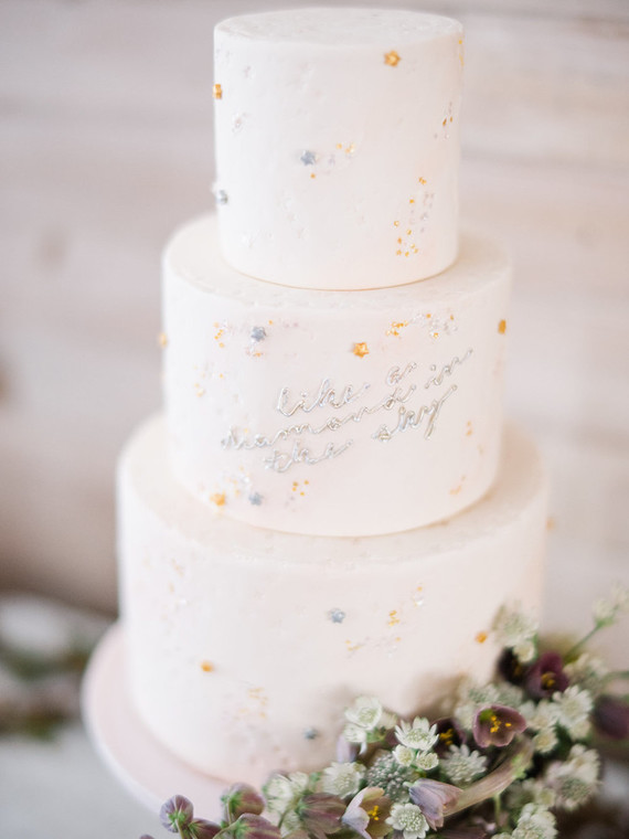 Feminine moon & stars baby shower on 100 Layer Cakelet Inspiration