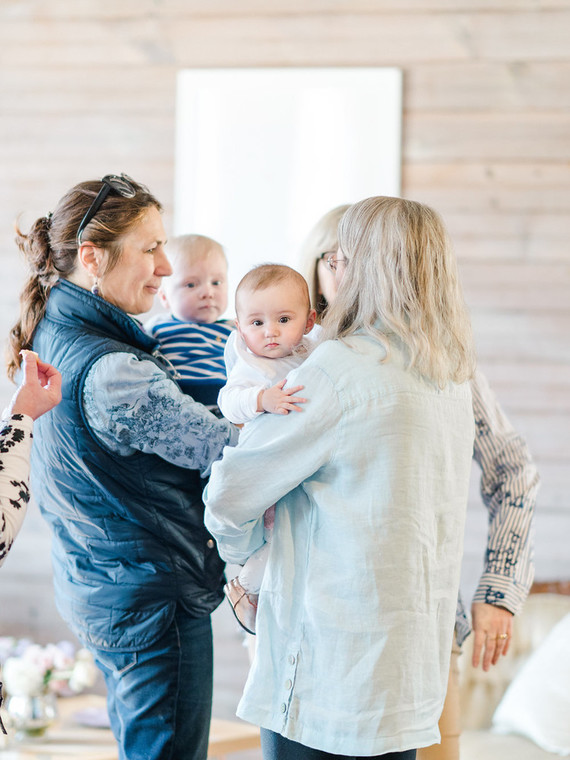 Feminine moon & stars baby shower on 100 Layer Cakelet Inspiration