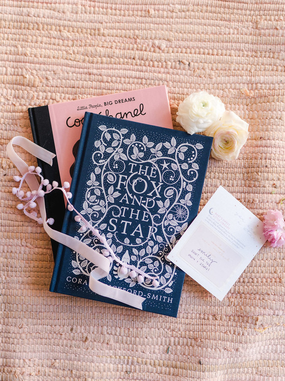 Feminine moon & stars baby shower on 100 Layer Cakelet