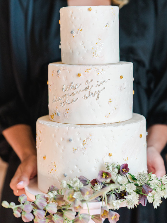 Feminine moon & stars baby shower on 100 Layer Cakelet