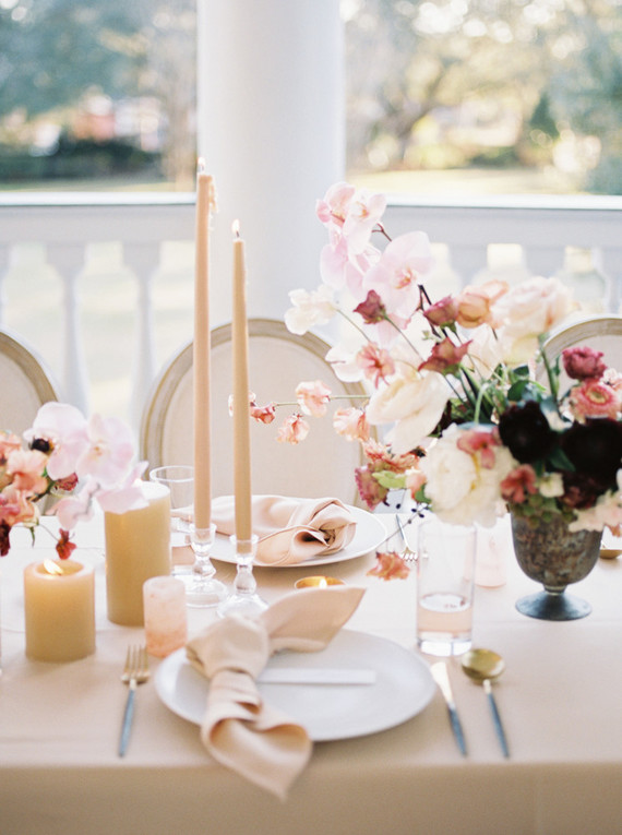 Dreamy blush Charleston wedding inspiration at Lowndes Grove Plantation