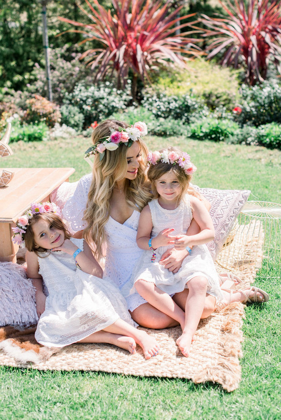 Kidchella themed girls boho birthday party for Amanda Stanton